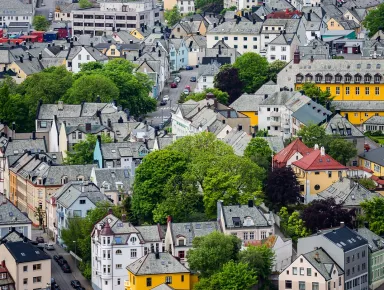 Image of a city seen from above