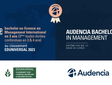 Bachelor In Management, 1er du Classement Eduniversal 2023 !