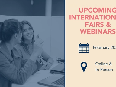 FEBRUARY INTERNATIONAL FAIRS & WEBINARS