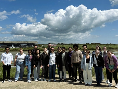 Group of Audencia Summer Term international students on a field trip.