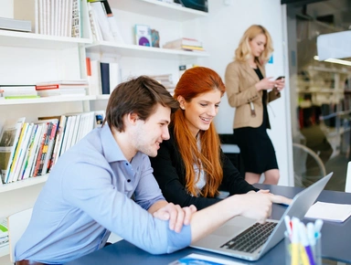 Business coworkers consulting in office