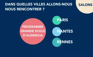 Sur quels salons retrouver les équipes du programme Grande Ecole d'Audencia ?