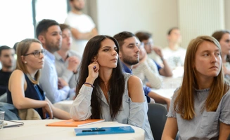 A group of students at the inter-MS seminar