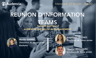 Réunion d'information en ligne (TEAMS) spéciale Post-bac+2 !