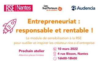 Atelier "Entrepreneuriat : responsable et rentable"