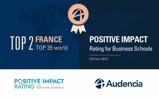 Classement Positive Impact Rating 2022 : Audencia parmi les 2 meilleures écoles françaises, et dans le top 35 au monde