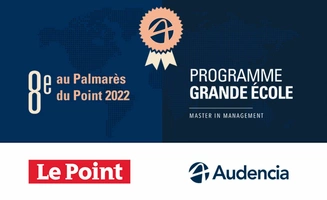 Palmarès des programmes Grande Ecole du Point : Audencia progresse de 2 places et se distingue pour sa pédagogique