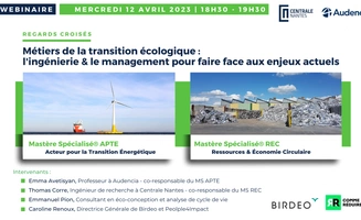 Webinaire - Métiers de la transition écologique