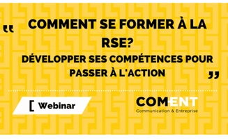 Webinar COM-ENT : Comment se former à la RSE ?