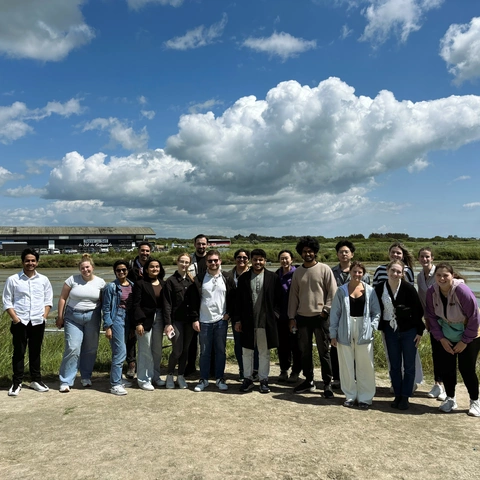 Group of Audencia Summer Term international students on a field trip.