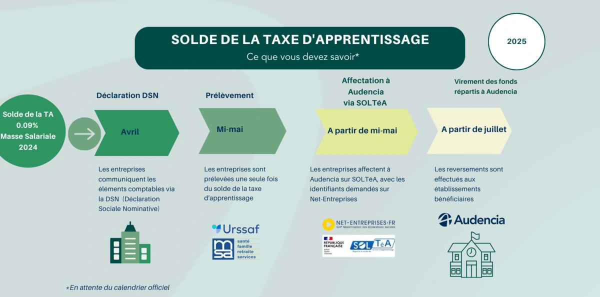 Schéma taxe apprentissage 2025