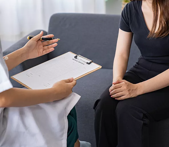 Doctor and patient during a consultation