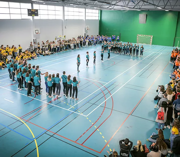 Audencia - Students in a gym